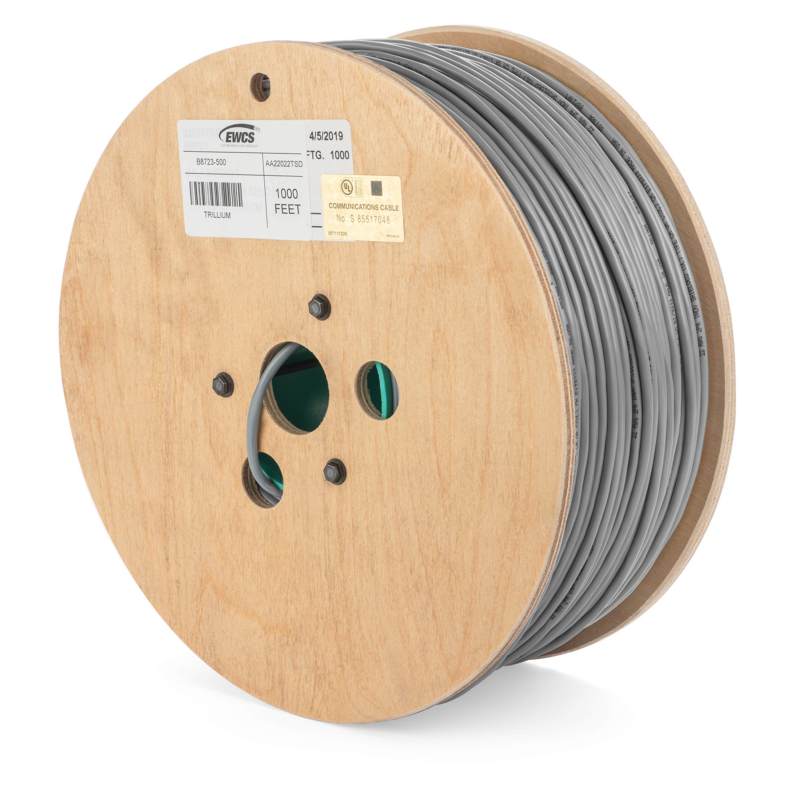 EWCS Equal to Belden 8723 22AWG Stranded Tinned 100% Copper 2